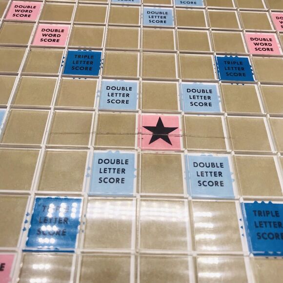 SCRABBLE Deluxe Ed Game Selchow Righter 1987 Turntable VINTAGE *One Tile Missing - Picture 13 of 16